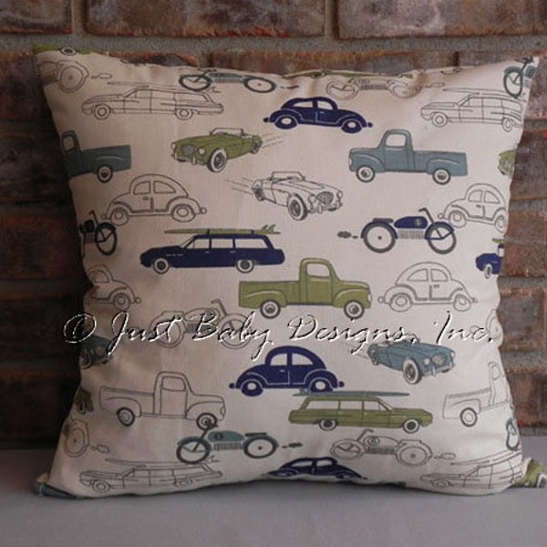 Vintage Car Pillow Etsy