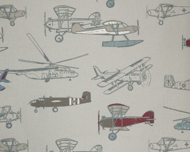 Pillow Cover -Vintage Airplane, Decorative Pillow Cover, Airplane Pillow Cover, Throw Pillow bild 2