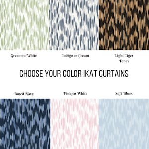 Choose Your Fabric, Custom Curtains, Designer Window Treatments, Living Room Curtain Panels, Home Decor, Ikat Design