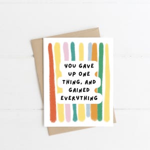 Carte d'anniversaire sobre | Anniversaire de la sobriété | carte d'encouragement | Carte spéciale | carte d'anniversaire | de voeux | Carte de sobriété | Carte d'assistance