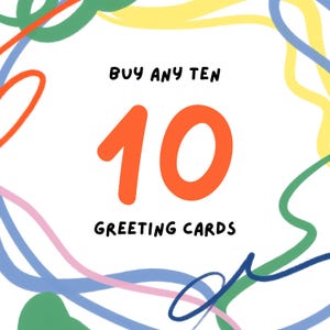 10 cartes de vœux | Offre d'achats multiples | mélanger et assortir | Offre de cartes | Cartes de soutien | Cartes sobres | Cartes d'encouragement | Récupérer des cartes