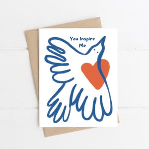 vous m'inspirez | carte d'encouragement | Carte spéciale | carte d'anniversaire | de voeux | Carte de sobriété | Carte d'assistance