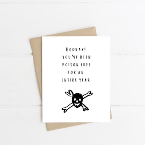 Carte d'anniversaire sobre | Anniversaire de la sobriété | carte d'encouragement | Carte spéciale | carte d'anniversaire | de voeux | Carte de sobriété | Carte d'assistance