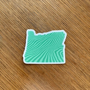 Oregon Sticker (Mint Green)