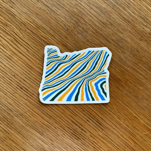 Oregon Sticker (Portland Flag)