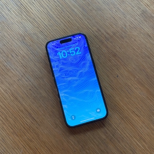 Fond d'écran topographique minimaliste pour iPhone (lumière du jour)