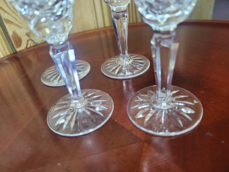 Vintage Pair of Irish Waterford Crystal Liquer Glasses. Tyrone Pattern