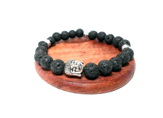 Natural Lava Stone Bracelet 7 Chakra Healing Balance Tiger Eye Beads Men  Buddha Charms Bracelets for Women Prayer Jewelry Gifts