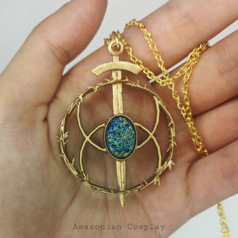 Eye of Elena Throne of Glass Inspired Plastic Pendant Necklace | Etsy