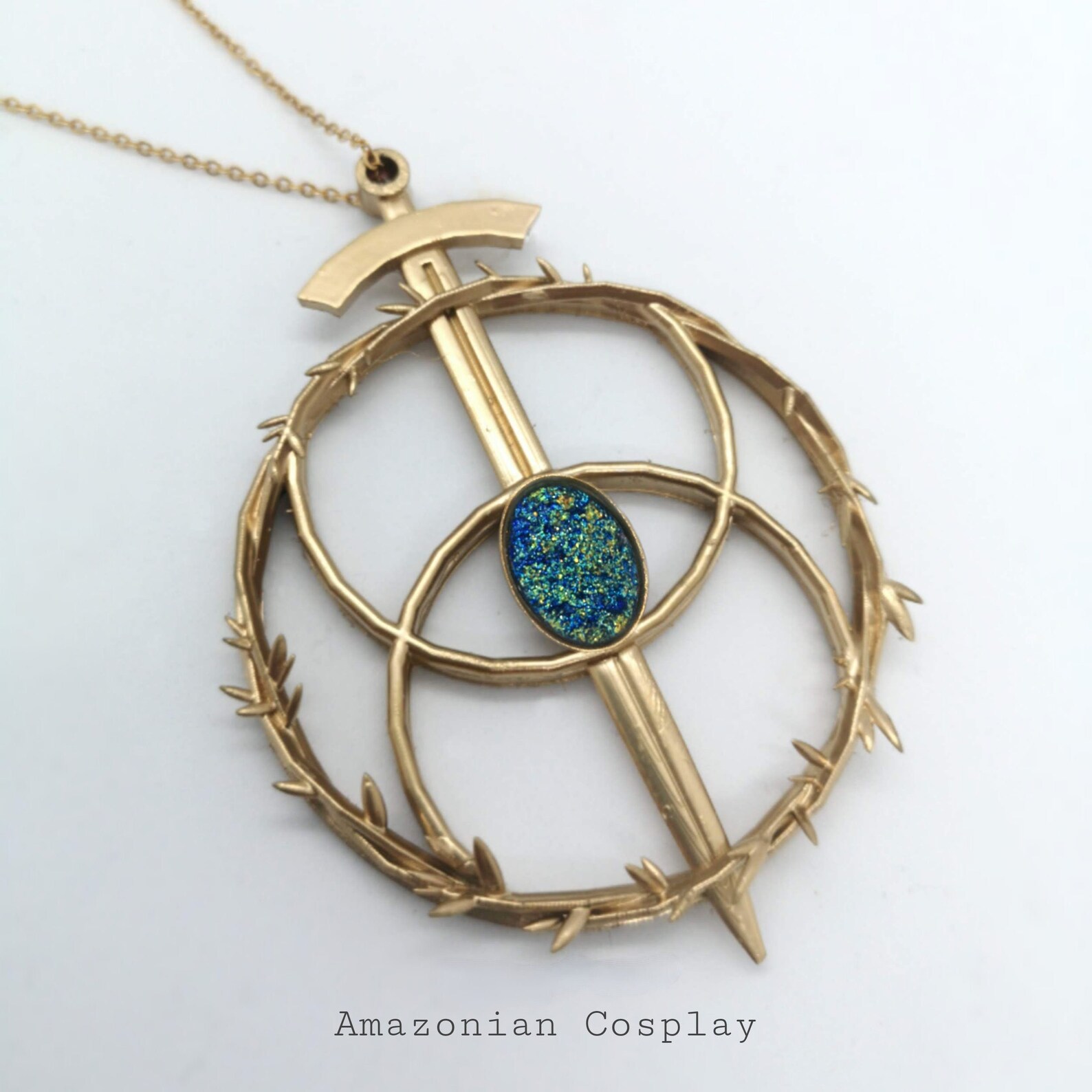 Eye of Elena Throne of Glass Inspired Plastic Pendant Necklace | Etsy