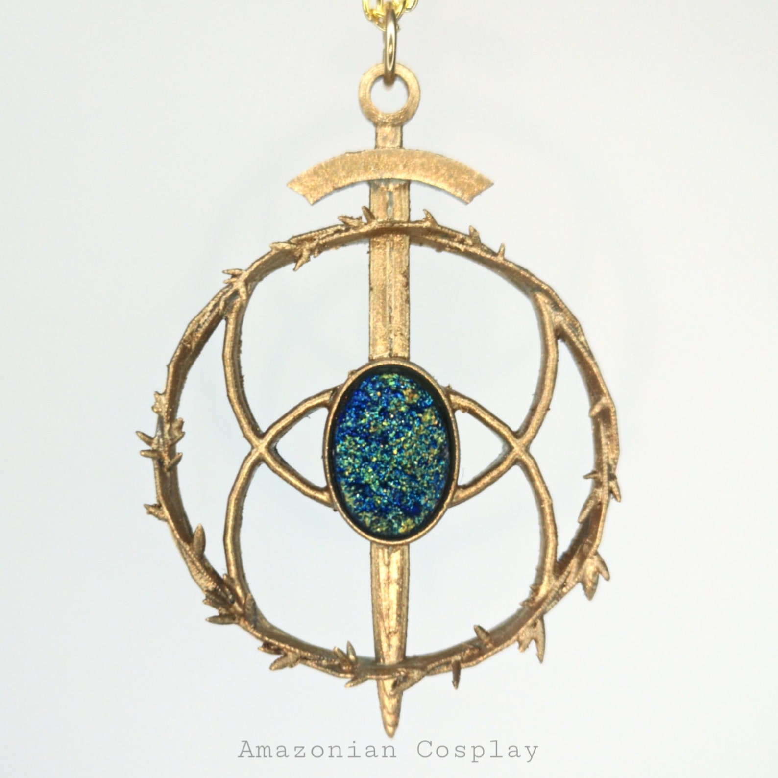 Eye of Elena Throne of Glass Inspired Plastic Pendant Necklace | Etsy