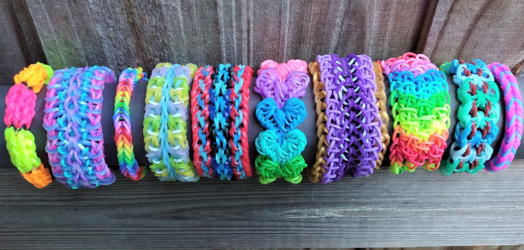 Rainbow Bracelets- Colorful Friendship Bracelet- Rainbow Loom Bracelets-  Party Favors- Birthday Gifts- For Him- For Her