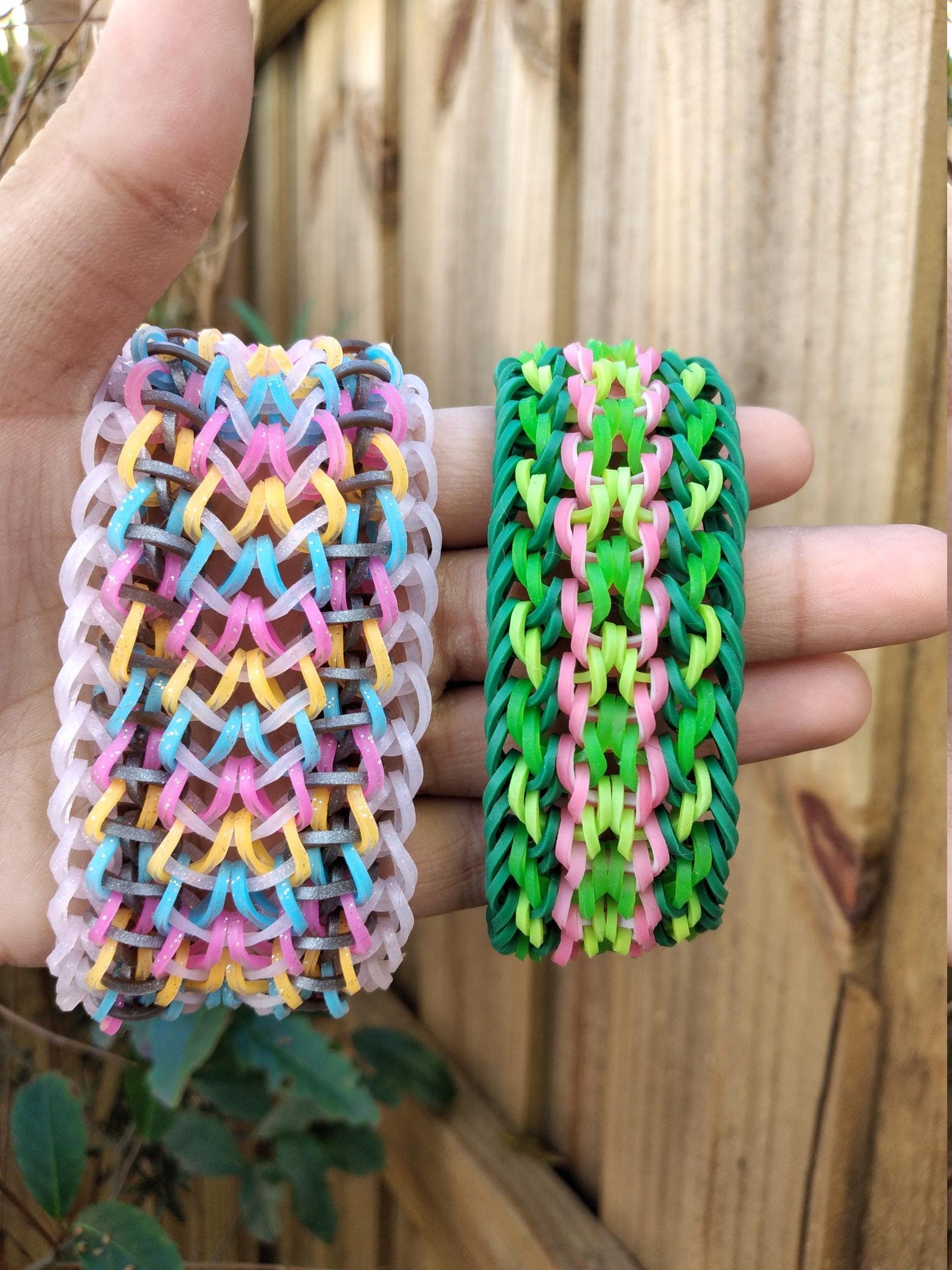 Set of 5 Rainbow Loom Bracelets Cool Birthday Gifts Etsy