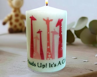 Jungle Safari Baby Shower Giraffe Candle Favors: Unique Animal Themed Keepsakes for Guests