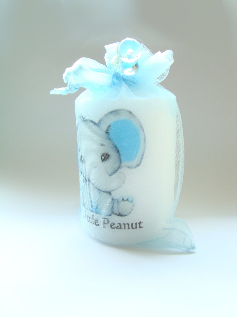 Blue Elephant Baby Shower Favors Baby Shower Favors Organza Etsy