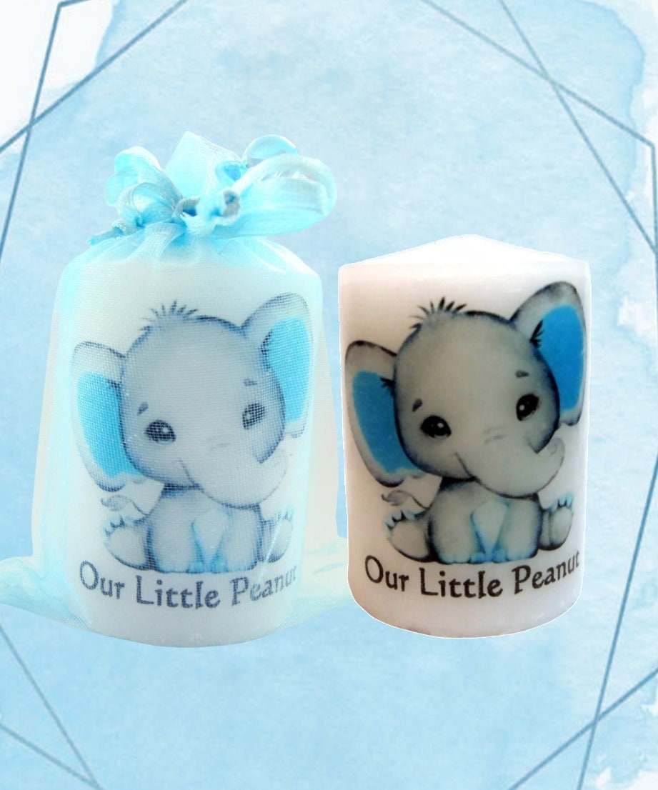 Blue Elephant Baby Shower Favors Baby Shower Favors Organza Etsy