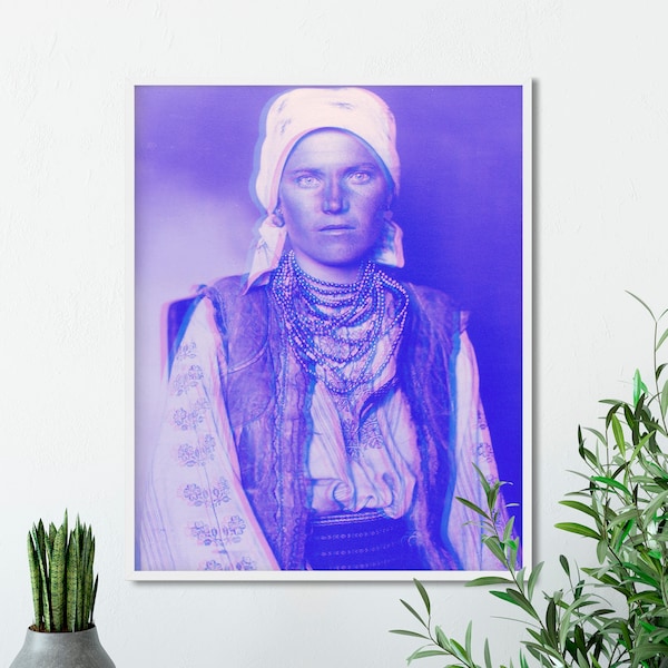 Ellis Island Ruthenian woman - Modern - Vintage - Antique - Original - Canada - Photo -  Printable - Decor - WALL ART - Digital Download