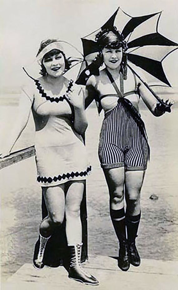 vintage bathing
