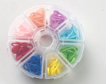 Stitch markers for knitting and crochet, Gifts for Knitters, Knitting Supplies, Crochet Tools