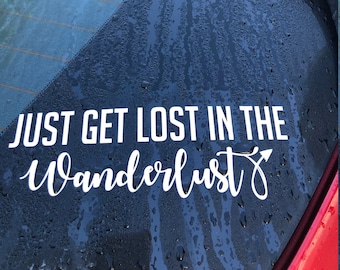 Wanderlust Vinyl Decal: Car, Laptop, and Water Bottle Sticker