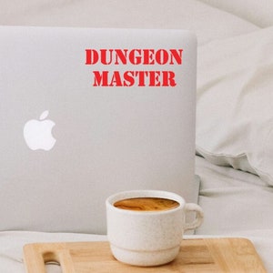Dungeon Master Vinyl Decal - DnD Transfer Sticker - Dungeons and Dragons Sticker