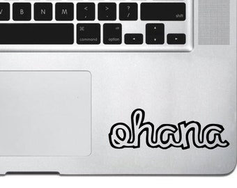 Ohana Vinyl Car Decal,  Hawaiian for Family Sticker
