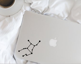 Virgo Constellation Vinyl Decal - Virgin Zodiac Astrology Sticker