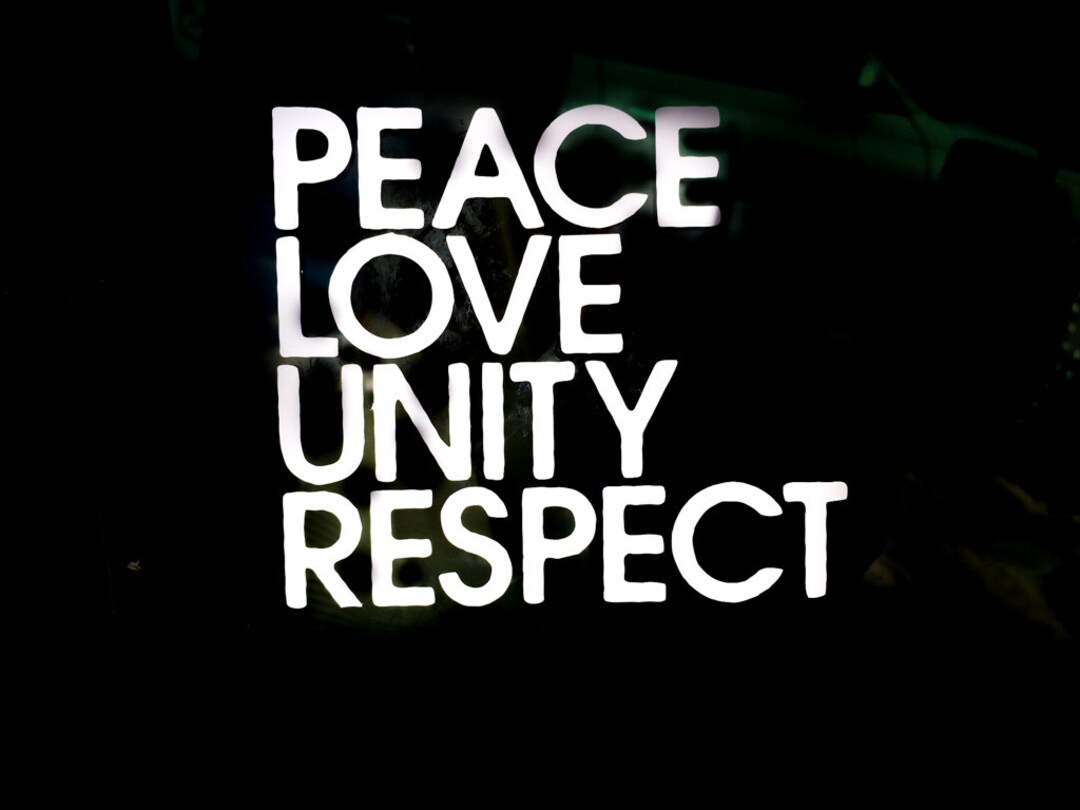 PLUR Vinyl Decal: EDM Rave Sticker - Peace Love Unity Respect - Etsy