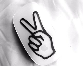 Macbook Pro Decal - Peace sign sticker - Vinyl decal for iPad