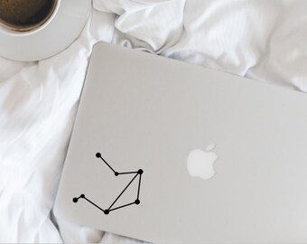 Libra Constellation Vinyl Decal -  Weighing Scales Zodiac Astrology Sticker