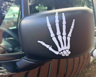 Skeleton Hand Wave Decal for Jeep | Spooky Off-Road 4x4 Vinyl Sticker