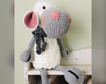 Sugarcane Crochet Sheep Pattern: Amigurumi Farm Animal (PDF Download)