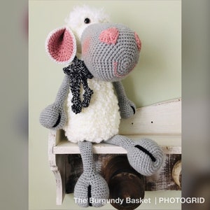 Sugarcane the Sheep, Crochet Sheep, *PATTERN Only* PDf Instant Download, Digital Download, Crochet Lamb, Amigurumi, Farm Animal