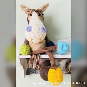 HAYBELLY the Horse with FREE UNiCorn Update *PATTERN Only* PDf Instant Download, Digital Download, Crochet Horse, Amigurumi, Pony, Unicorn