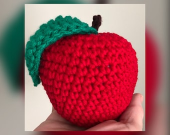 Crochet Apple Pattern: Amigurumi Toy, Beginner Friendly (PDF Download)