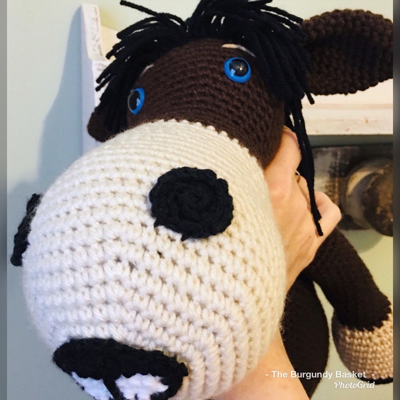 Crochet DONKEY, PATTERN Only PDf Instant Download, Stuffed Animal, Crochet Donkey, Amigurumi, Mule, Farm Animal, Digger the Donkey image 3