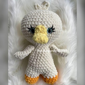 Low Sew Crochet DUCK GOOSE DUCKLING Tutorial, *PaTTERNS Only, Beginner Crochet, Photo Tutorial, Stuffed, Dolls, Baby, Toddler, Amigurumi