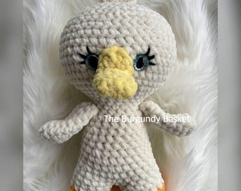 Crochet Duck & Goose Pattern: Low Sew Amigurumi Tutorial (PDF Download)