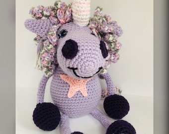 Crochet Unicorn Pattern: Amigurumi Animal Toy (PDF Download)