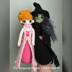 Crochet WITCH and PRINCESS DOLL, *PaTTERN Only* Pdf Download, HaLLoWEEN Crochet, Digital, Crochet Kids Toy, Amigurumi, Good Witch, Girl Doll