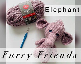 Padrão de Elefante de Crochê: Amigurumi para Iniciantes (Padrão em PDF)