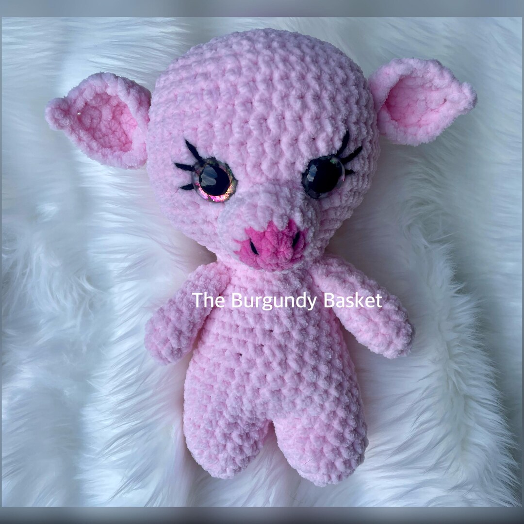Crochet PIG Tutorial, *PATTERNS Only, Beginner Crochet, Photo