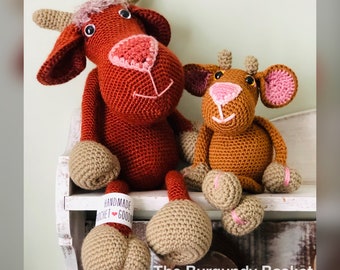 Crochet Goat & Kid Amigurumi Pattern: Farm Animal Nursery Decor (PDF Download)
