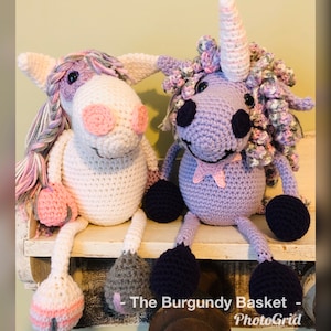 Crochet UNICORN and PONY, *PATTERN Only* PDf Instant Download, Digital Download, Peony and Unity, Horse, Amigurumi, Baby