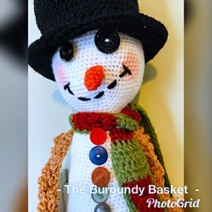 Crochet SNOWMAN, SNOW WOMAN, PaTTERN Only Crochet Pattern, Amigurumi Snowman, Snow Baby, Snow Girl, Snow Boy, Frosty, Doll image 5