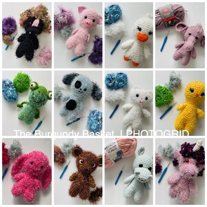 Crochet ANIMAL Tutorial, PATTERNS Only, Beginner Crochet, Photo Tutorial, Almost NO Sewing, Stuffed, Dolls, Baby, Toddler, Toys, Amigurumi image 10