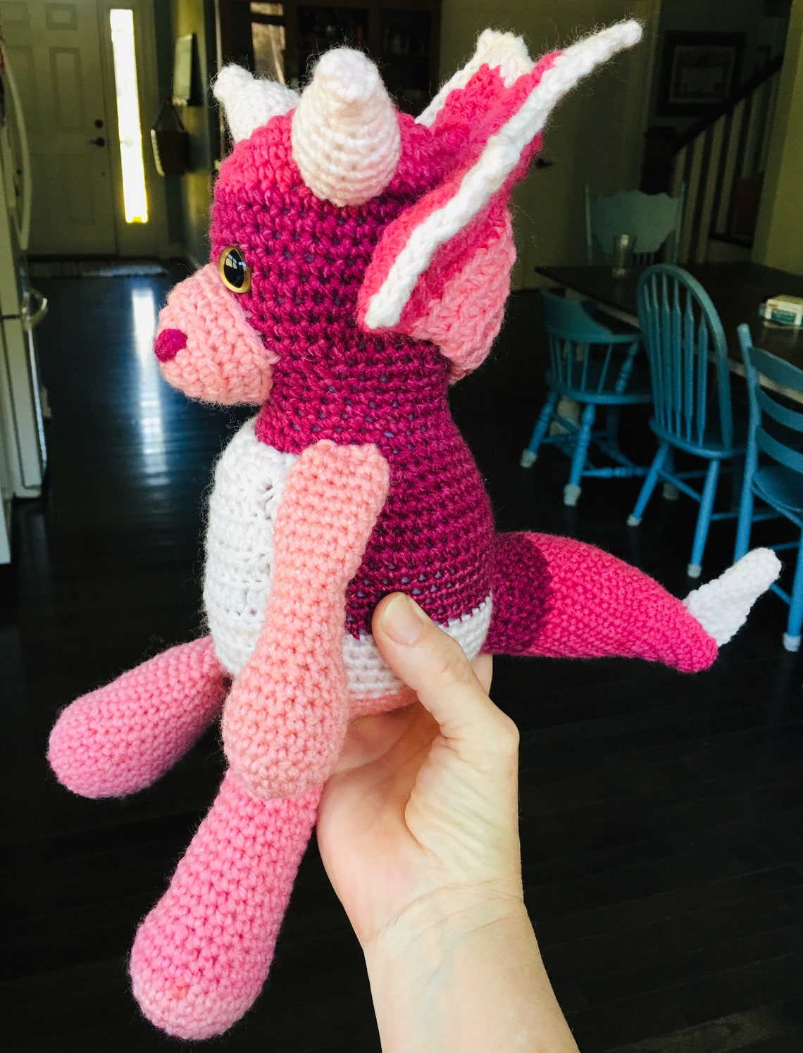 Strawberry the Sweet DINOSAUR Crochet Dinosaur PATTERN Only Etsy