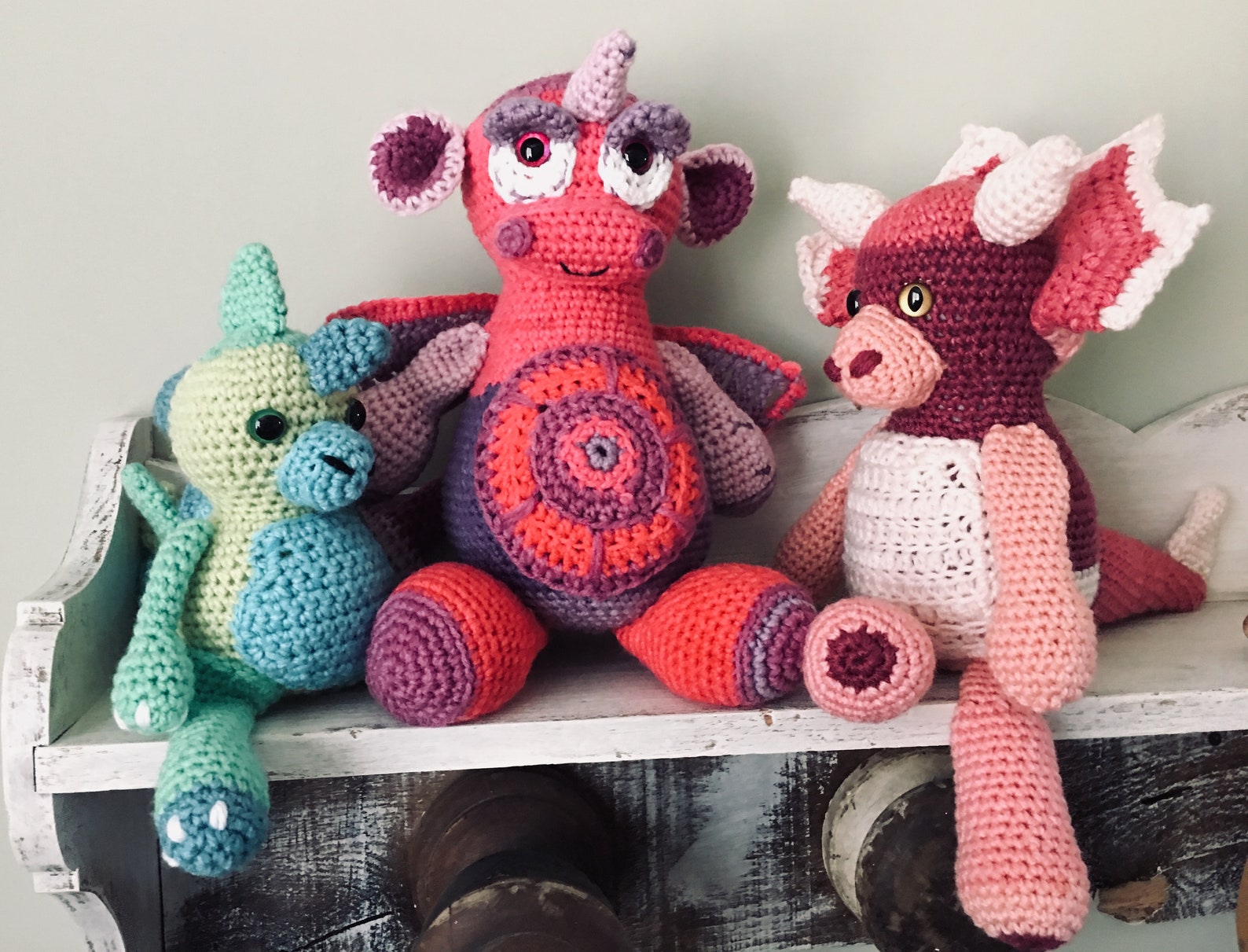 Strawberry the Sweet DINOSAUR Crochet Dinosaur PATTERN Only Etsy