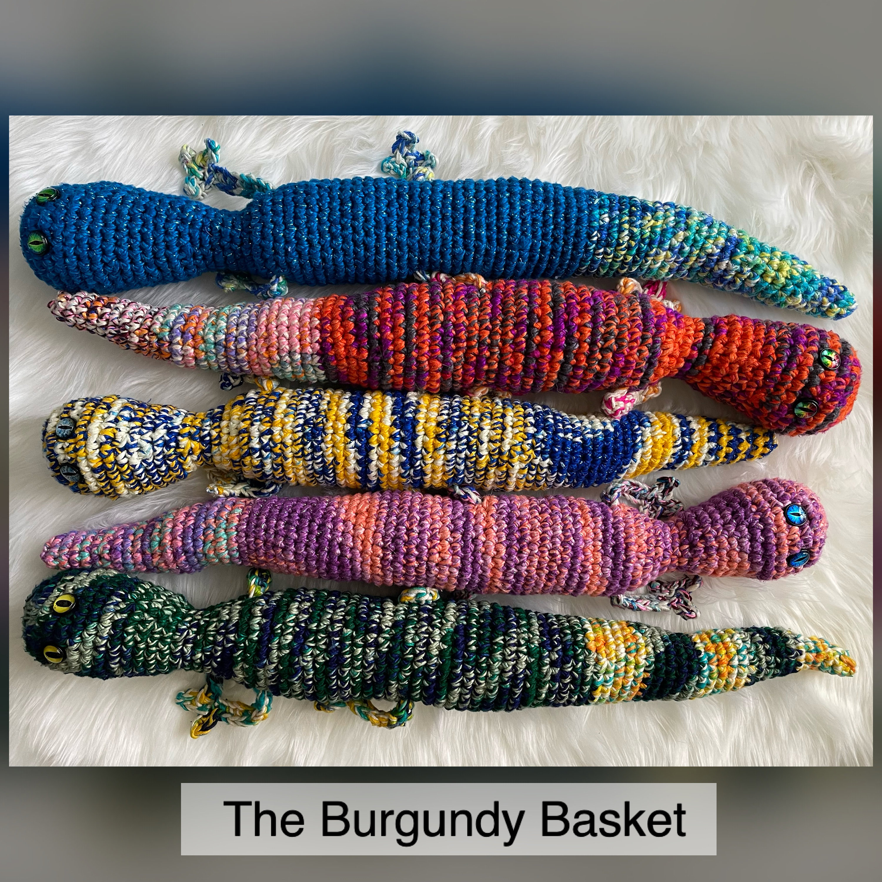 Crochet Lizard Pattern: Stash Buster Toy