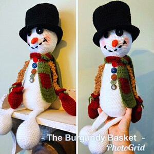 Crochet SNOWMAN, SNOW WOMAN, PaTTERN Only Crochet Pattern, Amigurumi Snowman, Snow Baby, Snow Girl, Snow Boy, Frosty, Doll image 8